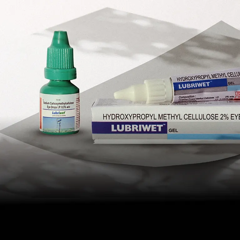 Lubriwet eye drops and Lubriwet eye gel